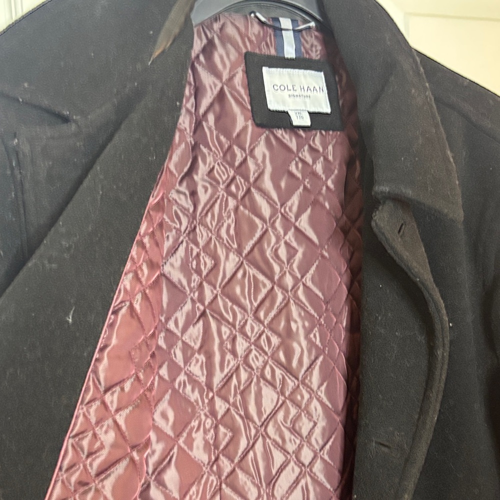 Cole Haan Black Men's Wool Jacket - Picture 4 of 5